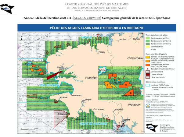 C'est grâce aux CDPMEM et au CRPMEM de Bretagne qu'un zonage aussi fin des zones de pêche des algues est possible.